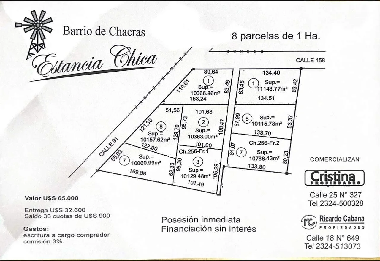 Terreno / Lote en venta de 10000m2 ubicado en Mercedes - Imagen 1
