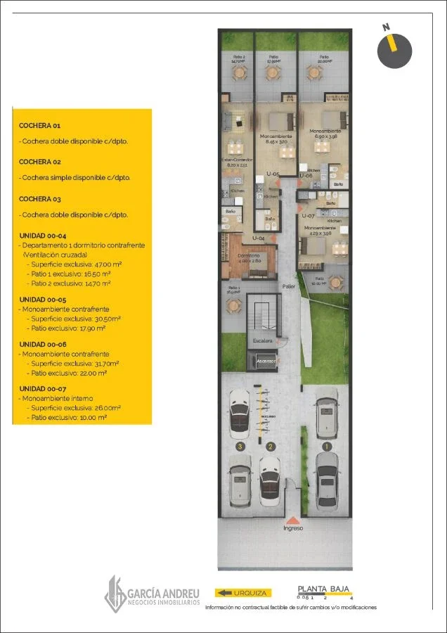 Cochera en venta DOBLE y para dos autos Urquiza 2800 - Rosario - Imagen 3