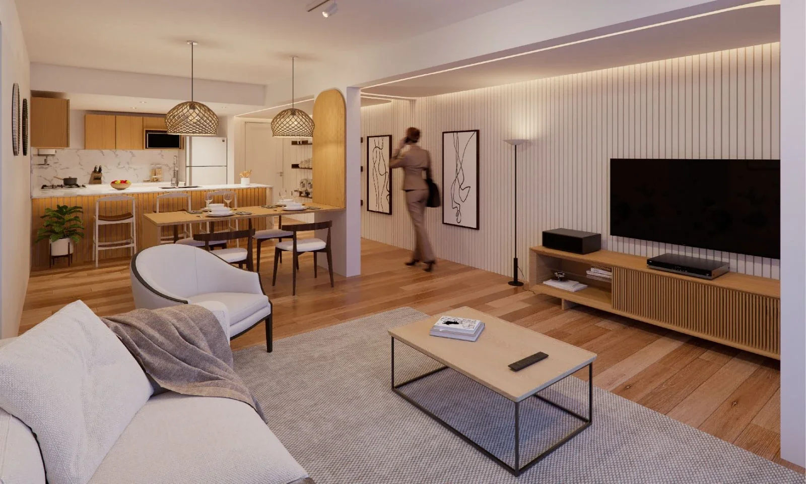 EN VENTA- Semipiso 3 dorm+Balcón AL FRENTE+Parrillero - Dorrego al 1400, Rosario - Imagen 2