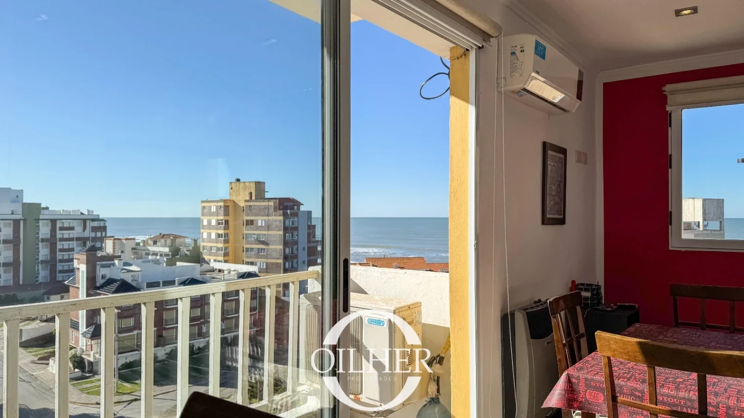 Depto. alquiler temporario con vista al mar, P/3 personas zona centro. - Imagen 1