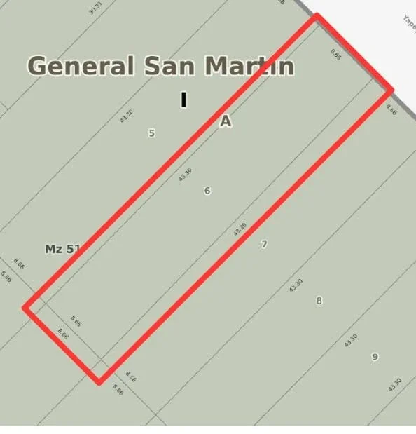 Terreno / Lote en venta en  San Martín - Imagen 3