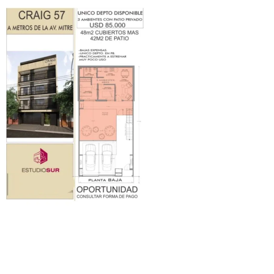 Craig 57 Departamento de 3 ambientes en Avellaneda - Imagen 2