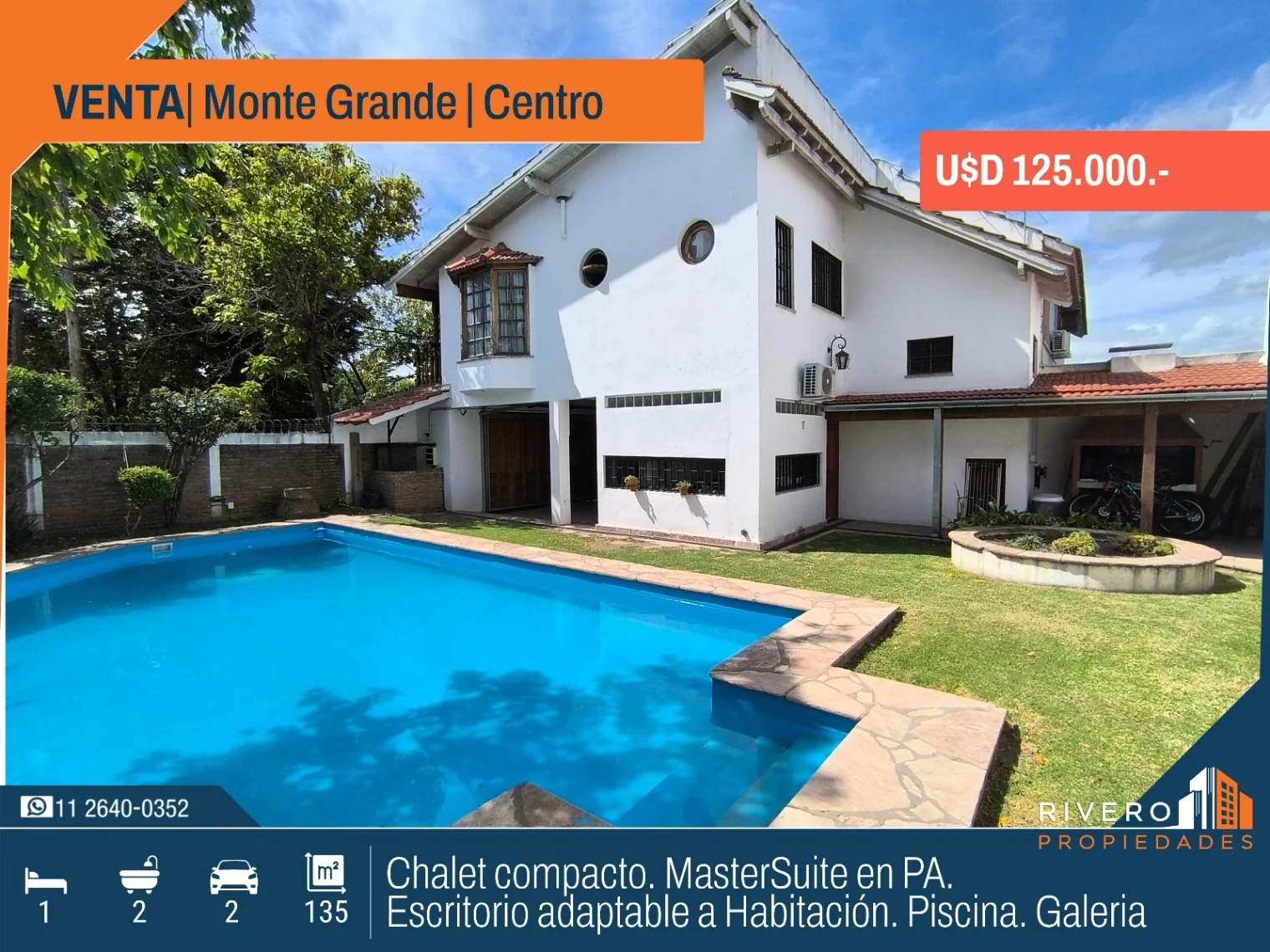 VENTA Chalet Compacto Monte Grande Centro - Imagen 1